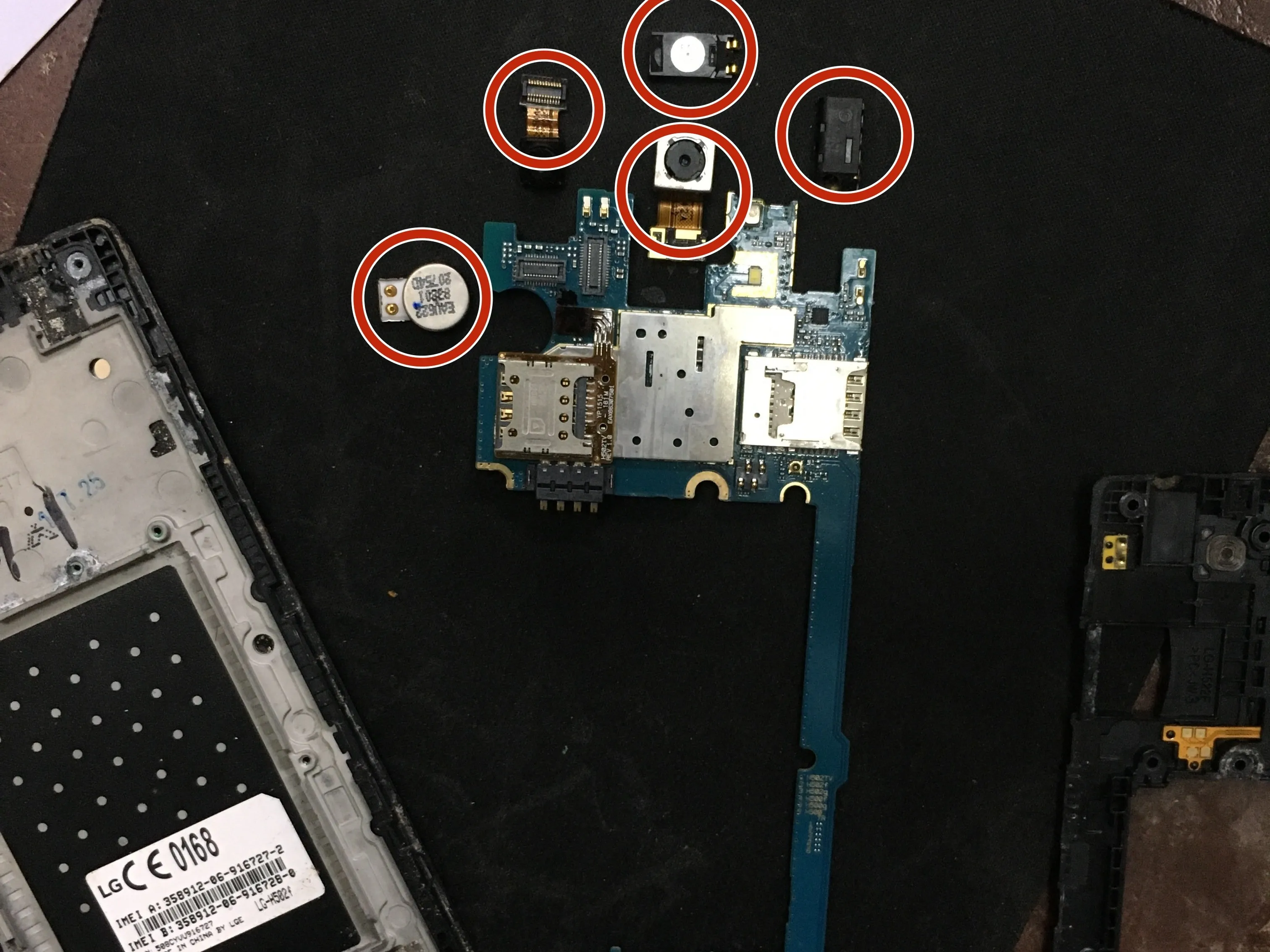 Разборка LG Y90: шаг 11, изображение 1 из 1