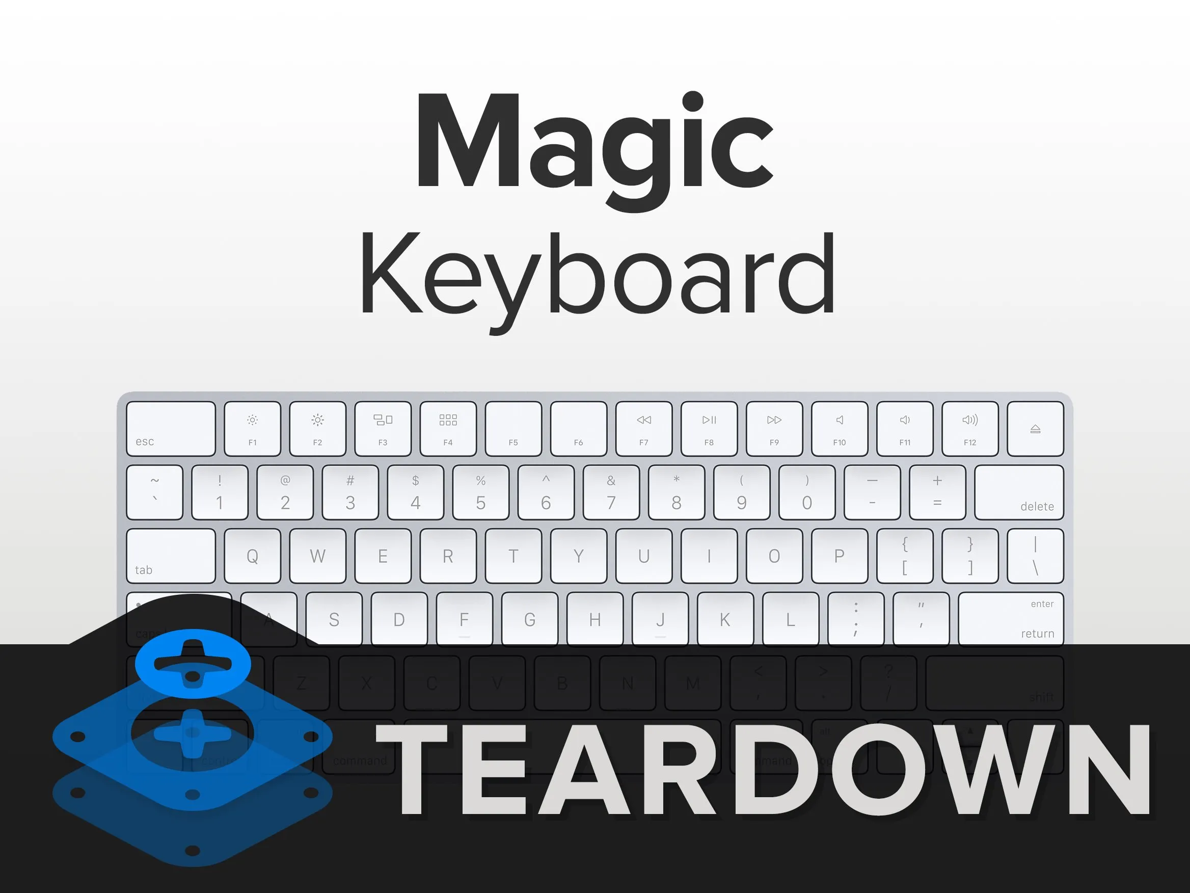 Разборка клавиатуры Magic Keyboard, Magic Keyboard Teardown: шаг 1, изображение 1 из 3