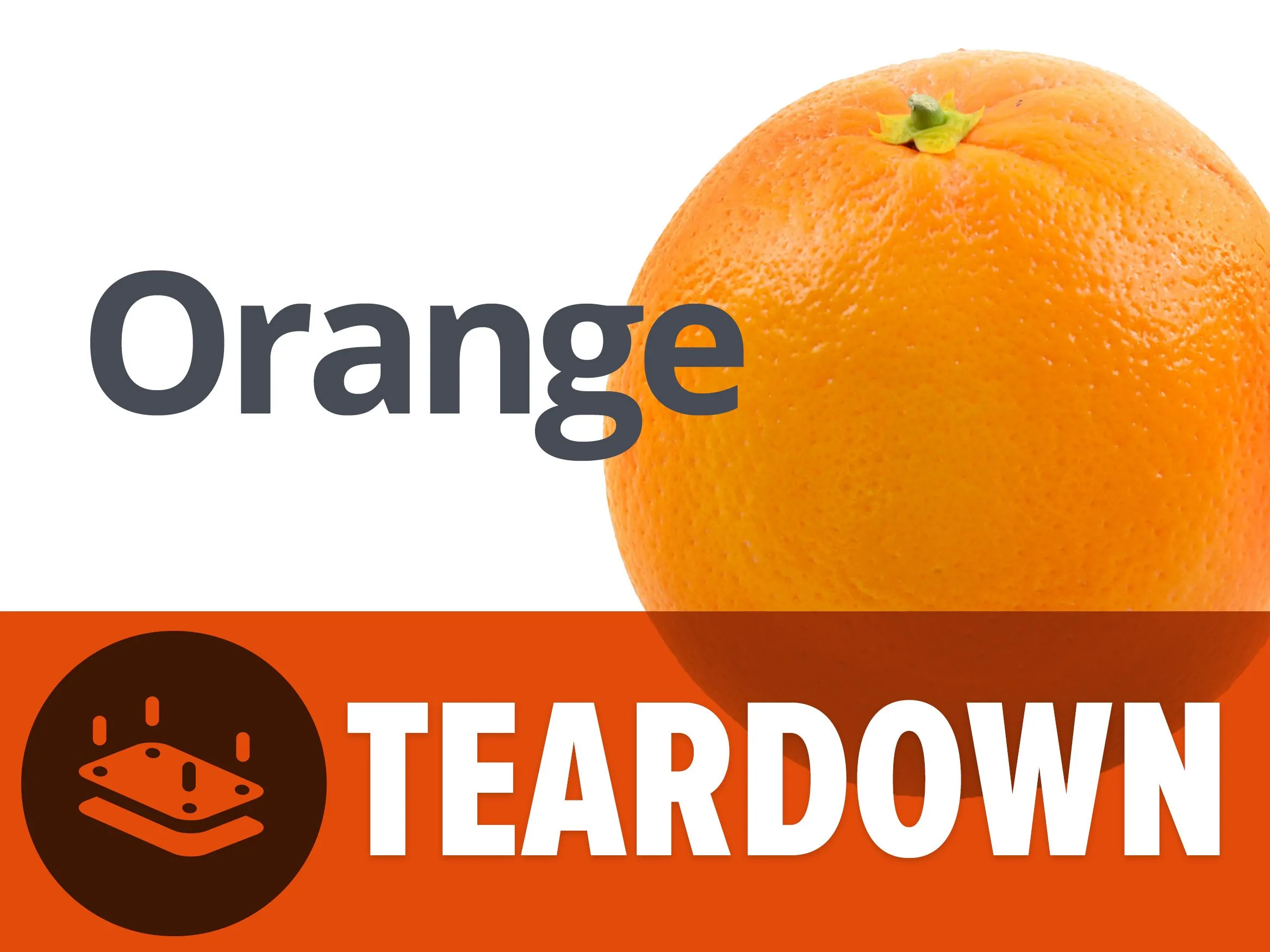 Оранжевый снос, оранжевый снос: шаг 1, изображение 1 из 2