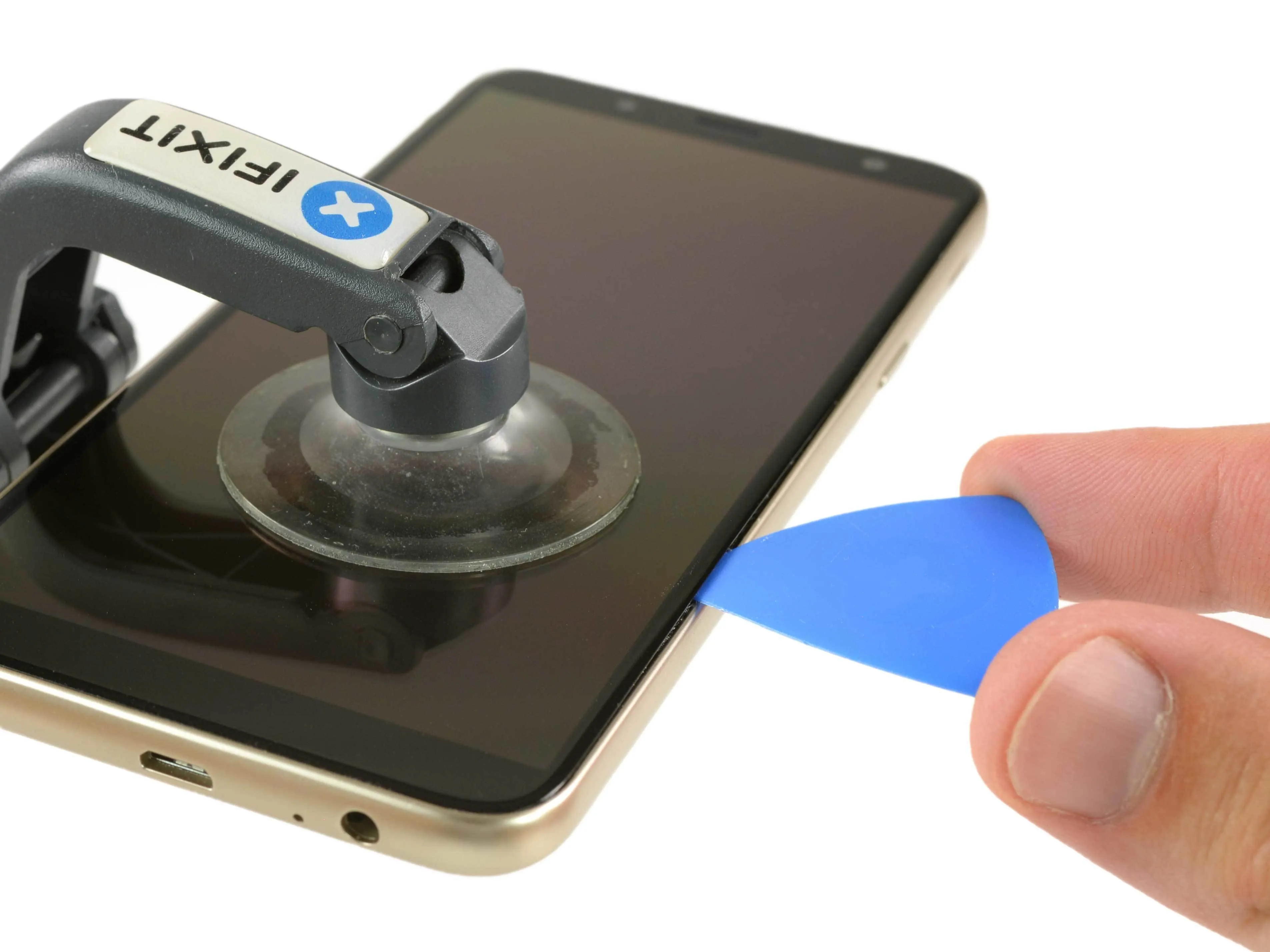 Разборка Samsung Galaxy J6: шаг 3, изображение 1 из 3