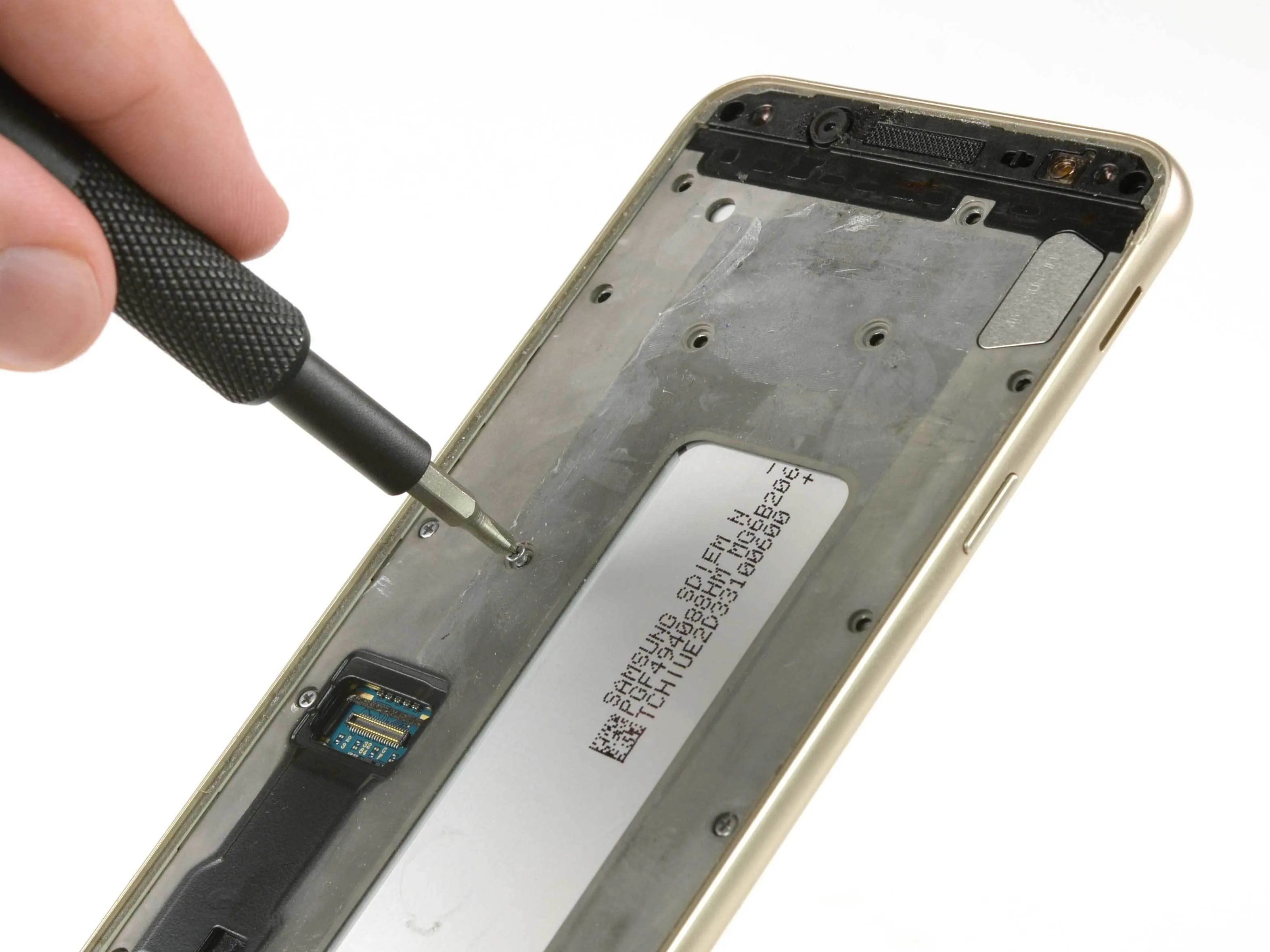 Разборка Samsung Galaxy J6: шаг 4, изображение 1 из 2