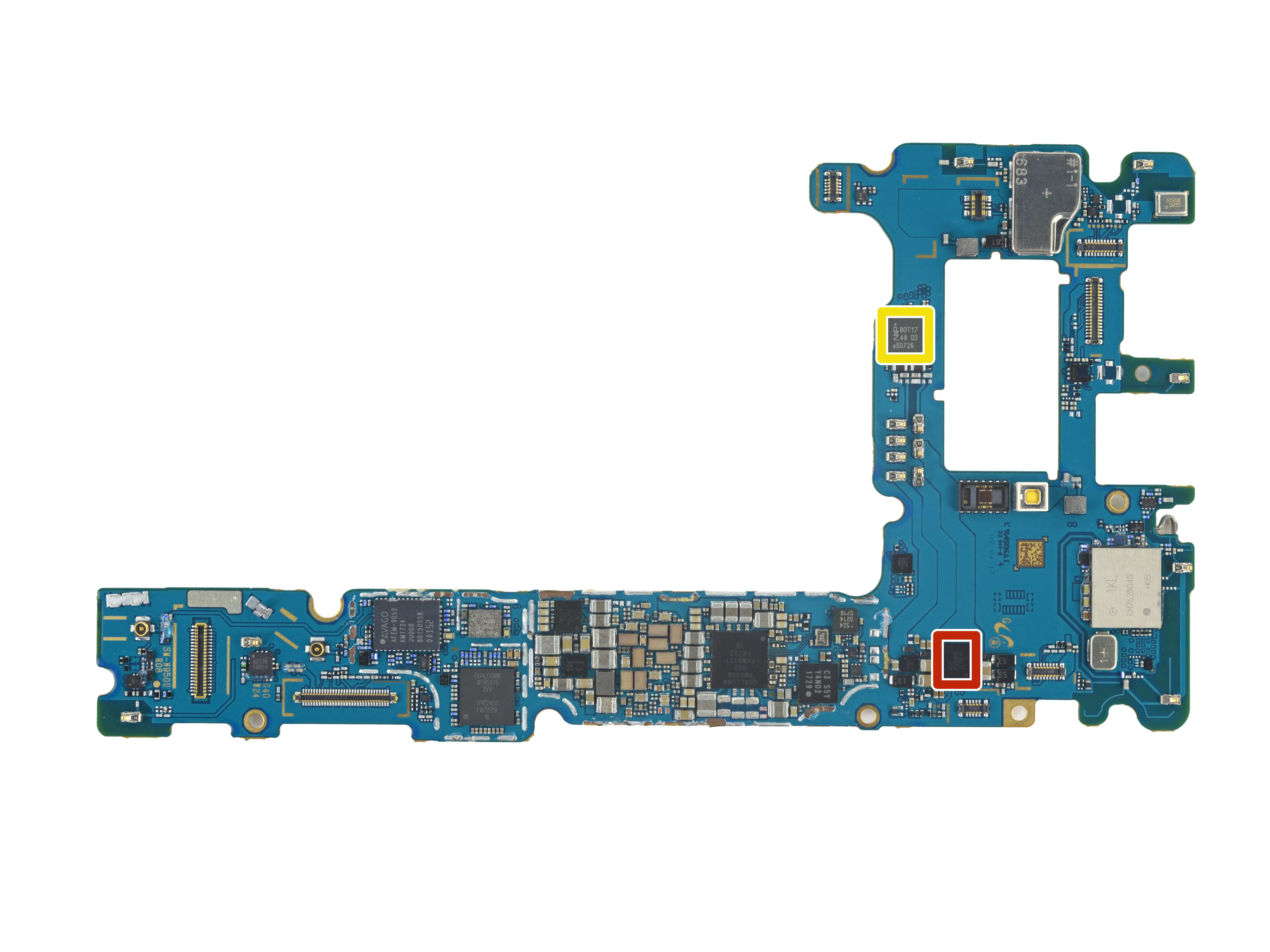Разбор Samsung Galaxy Note8: шаг 9, изображение 1 из 2