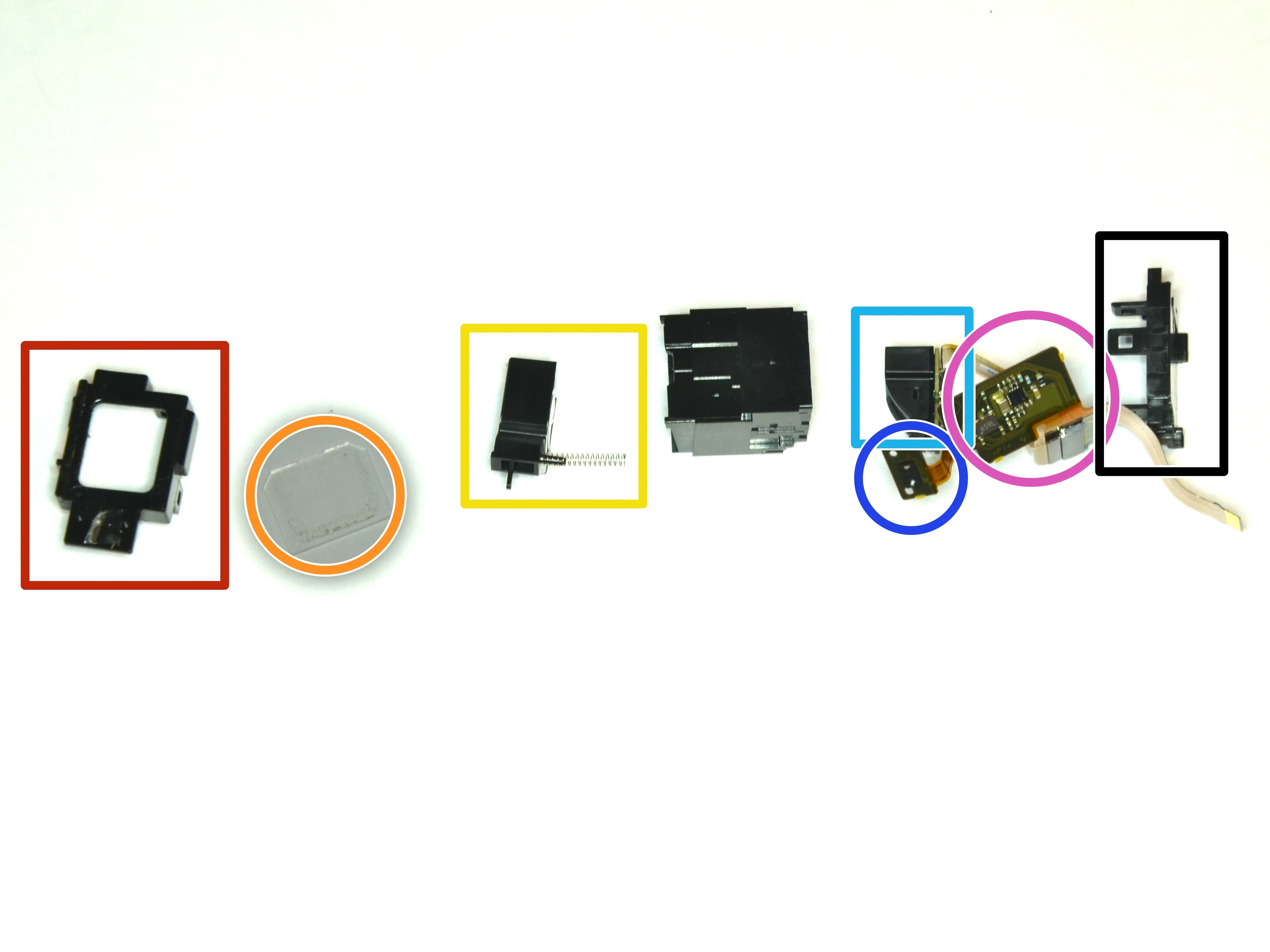 Разборка Sony Cyber-shot DSC-HX400V, внутренности видоискателя: шаг 10, изображение 1 из 3