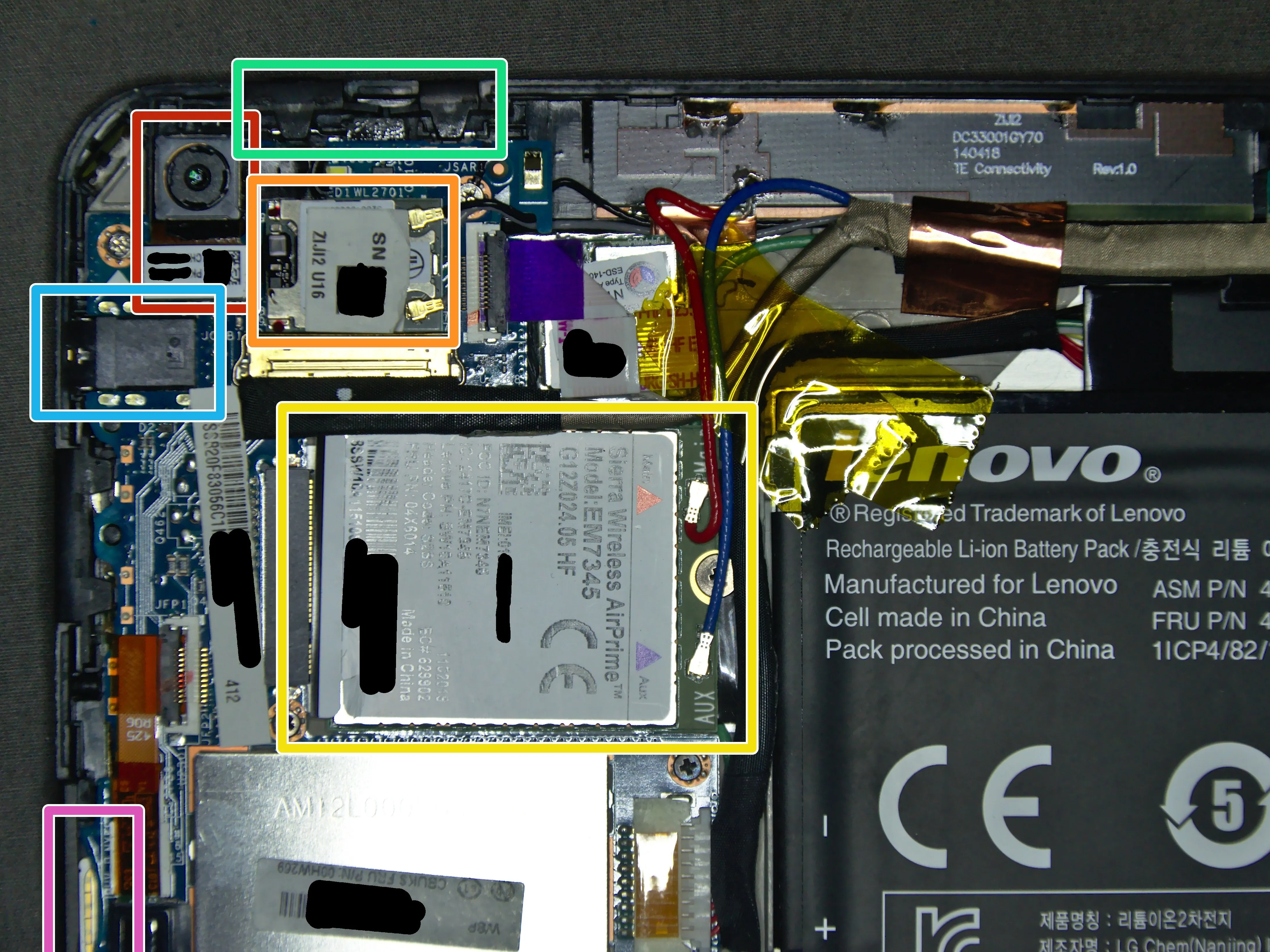 Разборка ThinkPad 10 (20C1), пристальный взгляд: шаг 3, изображение 1 из 2