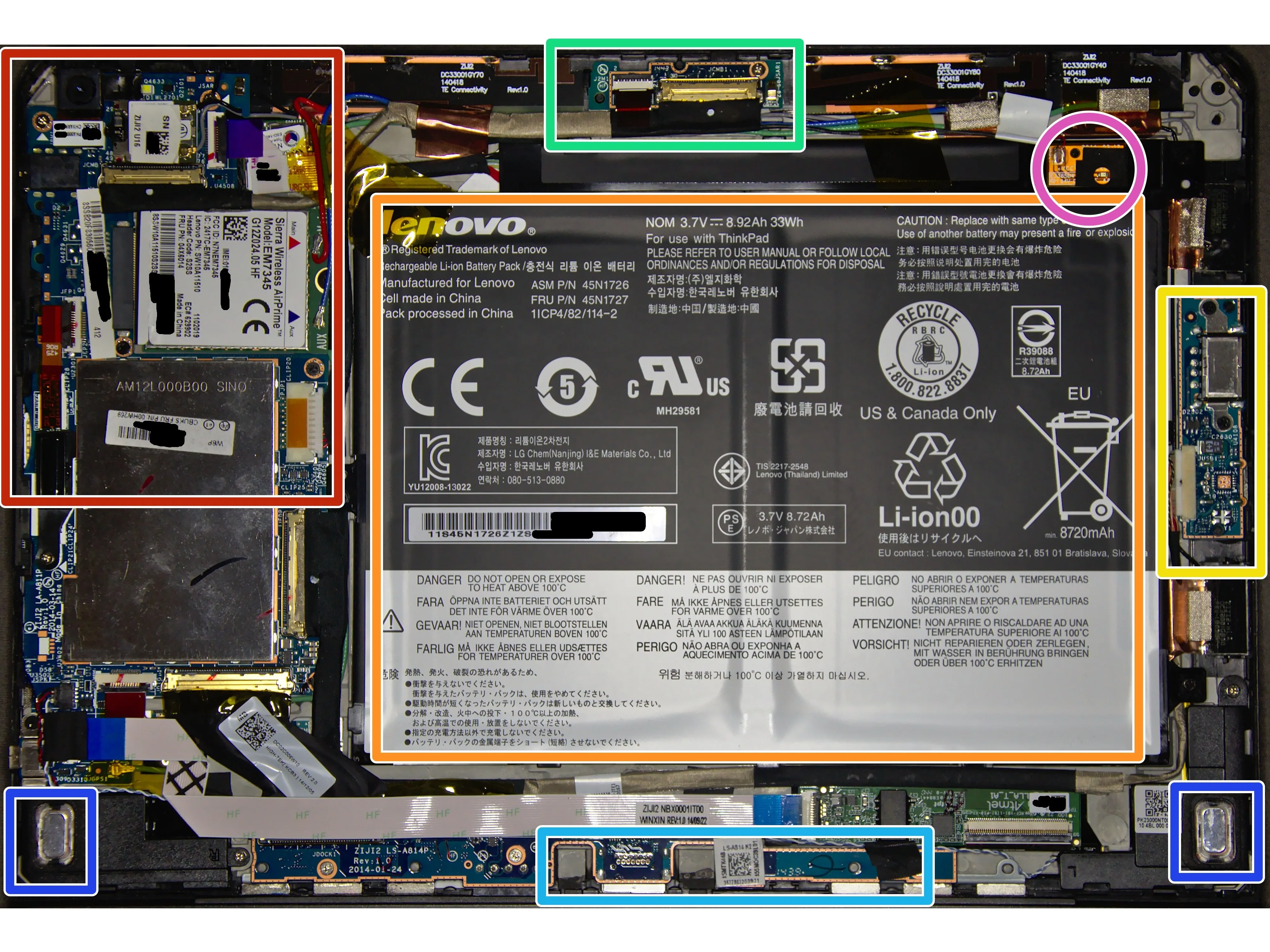 Разборка ThinkPad 10 (20C1), обзор: шаг 2, изображение 1 из 1